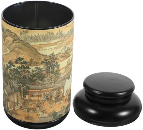 Garneck Tarro Decorativo Para Té y Dulces Bote De Hojalata Tapa Resistente y Duradero Para Almacenar y Regalar