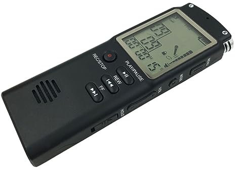 ARTIBETTER digitaler Rekorder LCD-Digitalrekorder Audiorecorder Taschenrekorder Diktaphon kleine Aufnahmegeräte Diktiergeräte Audio- digitales Tonaufnahmegerät Black