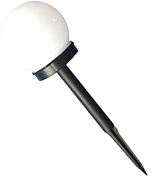 DOITOOL Luces Solares Para Exteriores Esféricas Para, Certificadas Ip65, Luz Blanca Enchufable, Resistentes Intemperie, Para Jardín y Patio, Paquete De 4 Unidades