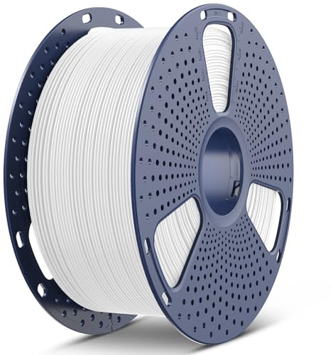 SUNLU PLA Plus 3D-skrivarfilament, 1,75 mm PLA+ 3D-filament för FDM 3D-skrivare och 3D-pennor, 3 kg, vit