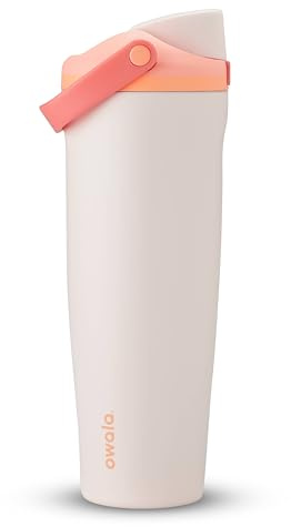 Owala FreeSip Sway - Stainless Steel-40-oz.-Orange/Tan(Sparkling Sherbet)