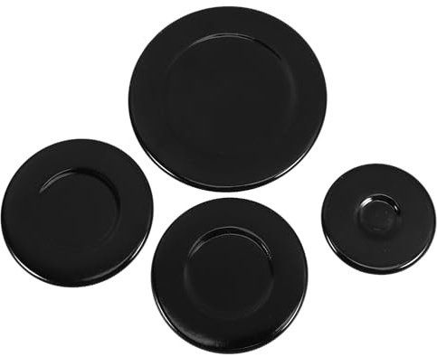 Operitacx 4 Tapas Quemadores Cocina Gas Cubiertas Repuesto Cabezal Quemador Estufa Gas 3.93X3.93In Juego Reemplazo Cocina Hogar