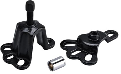 BOOMSTART hjulnav- och axeldragare set framaxel 95,25–114,3 mm (3–3/4 tum – 4–1/2 tum), bakaxel 114,3–139,7 mm (4–1/2 tum – 5–1/2 tum) universal flänsavdragare verktyg med tryckskruv och uttag