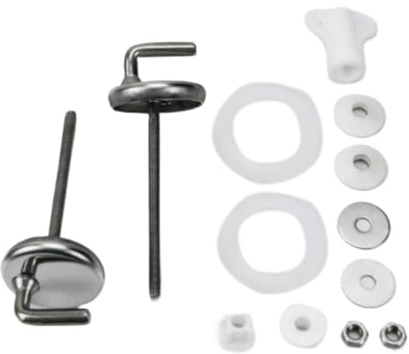 Charnière De Couvercle De Toilettes En Acier Inoxydable, Attaches Charnière Abattant WC Kit De Fixation Abattant Wc Toilette Siège, Kit De Réparation De Conception Pondérée, Fixations Remplacement