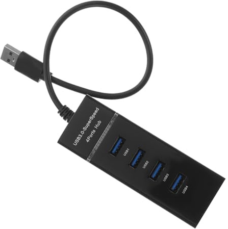 BAZEITFLOW Concentrador USB de Alta Adaptador y Compatible con PC y Transferencia Rápida hasta Diseño Compacto y Duradero para Expansión Múltiple