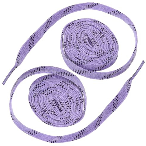 JOINPAYA Lacets de Patin à Glace Hockey Cirés, Remplacement des Lacets de Chaussures, Polyester Coton, Légèrement Élastiques, pour Sports de Glace