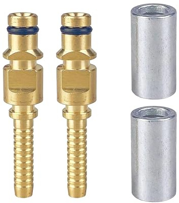 Vdaxvme Metall Schnellverbinder für K Adapter, Schlauchadapter, Messing Wasserhahn Anschluss, Autowaschen, Landwirtschaft, Bewässerung, Messing Anschlüsse für Wasserschlauch
