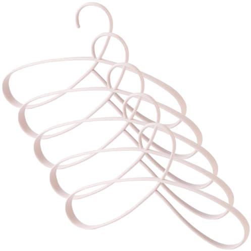ASAKKURA Set 5 Pezzi Grucce Antiscivolo per Vestiti in Plastica Robusta, Appendiabiti senza Tracce Allargati per Casa e Hotel, Stendibiancheria Multiuso per Abbigliamento e Organizzazione
