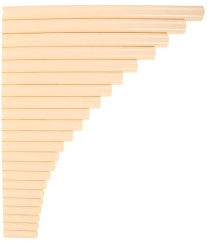 EXAOMBLE Handcrafted for Music Education and Classical Performances 22 Pipes Pan Flute in G Key Made of Plastic with Traditional Craftsmanship and Elegant Appearance
