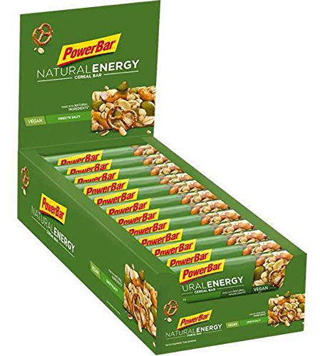 Powerbar Natural Energy Cereal Energy Sweet'n&Salty 24x40g - Veganer Kohlenhydrat Energie Riegel + Magnesium