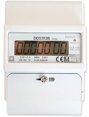 Digitaler MID-Wechselstromzähler Stromzähler Zwischenzähler DIN-Hutschine 220/230V RS485-Modbus & S0-Schnittstelle kWh MID-geeicht ZW4
