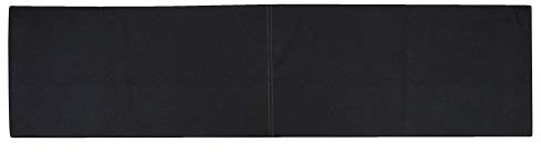 Lycce XXL Wandkissen Kunstleder mit Montage-Set schwarz 150cm x 30cm