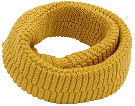 PB-SOAR Unisex Warmer Strickschal Loop Schal Schlauchschal Rundschal Farbwahl (Gelb)