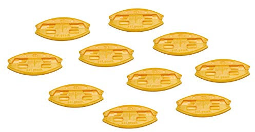 Gedotec Schiebeverbinder Möbel-Bau Möbelverbinder Verbindungsplättchen Holz-Verbinder - SUNNY | Kunststoff gelb | MADE IN GERMANY | 10 Stück - Flachdübel für Möbel-Montage & Schränke - Bettverbinder