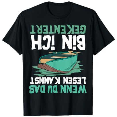 Wenn du das Lesen kannst lustiger Spruch Rudern Ruderboot T-Shirt