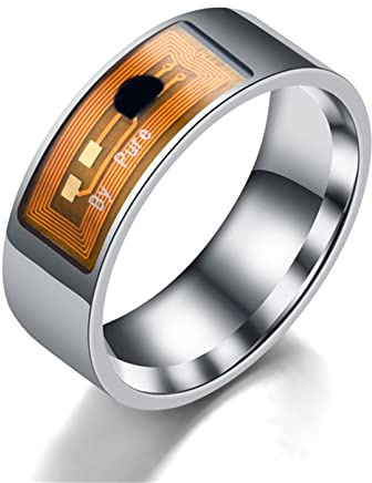 NFC Smart Ring für Herren Damen - Multifunktionale Wasserdichte Intelligente Ring Smart Wear Finger Digital Ring für Android/Windows NFC-Smartphone-Zubehör