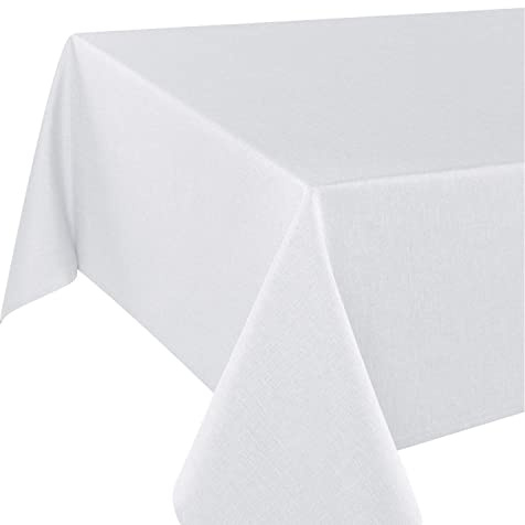 Tischdecke Wien Home, Fleckschutz, weiß, 140x220 cm