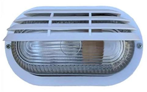 kippen 4206S - Plafoniera Ovale con Palpebra in Poliammide, Blu, 20x12x10 cm