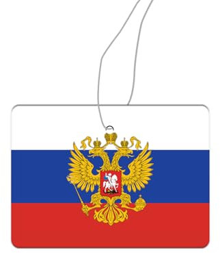 2 X bandiera russa albero profumato auto russa, distributore di profumo auto tuning, auto air freshener, ciondolo profumato auto