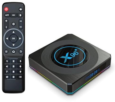 CHROX Android 11.0 TV Box, X96 X4 Smart TV Box 4G RAM 64G ROM S905X4 CPU Quadcore Cortex-A53/USB 3.0/ Ultra HD 8K /HDR 10+/ WiFi De Doble Banda 2.4/5.8Ghz /BT 5.0 Set Top Box,4gb+32gb