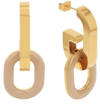 JOOP! Creolen aus Edelstahl für Damen, Ohrschmuck, Gold, Silber, Kommt in Schmuck Geschenk Box, Geschenkidee