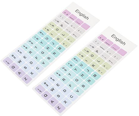 Homoyoyo 2 Tastaturfolie für Laptops Abziehbilder für Computertastaturen Tastatur für Laptop English Keyboard Stickers Laptop tastaturschutz Laptop-Computer Aufkleber Universal- Abs