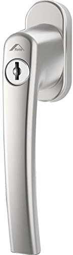 ROTO Fenstergriff abschließbar Rotoline mit Sperrzylinder + Schlüssel Alu silber