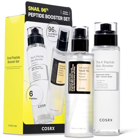 COSRX Snail Mucin 96% Peptide Booster Set - Amazon Exclusive - Korean Skin Care, Gift Sets, Skin Care Sets for Women, Advanced Snail Mucin Serum, Face Serum