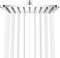 Square Rainfall Shower Head 7.7-Inch Overhead Fixed Rain Showerhead Full Body Coverage Stainless Steel Shower Head with Adjustable Swivel Ball Joint | G1/2 Universal Fitting | Polished Chrome