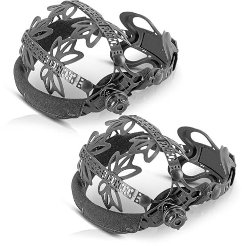 STAHLWERK Kopfband für Schweißhelme aus hochwertigem Kunststoff mit vielseitigen Einstellmöglichkeiten, ergonomischer Passform, integriertem Kopfpolster und austauschbarem Schweißband (2)