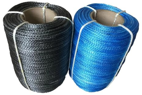 Cable de cabrestante sintético for Coche, 4 mm x 10 m, Capacidad de 4000 LB, Resistente, for Todoterreno, ATV, UTV, 1 Unidad. con Alta Visibilidad(Gray)