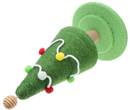 SUPVOX Rascador De Árbol para Gatos De Navidad Rascador De Cuerda De Sisal para Gatos Accesorio Navideño para Gatitos Dormitorio