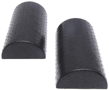 Lot de 2 rouleaux de massage en mousse demi-ronds pour la restauration musculaire, Pilates, fitness, gym physique