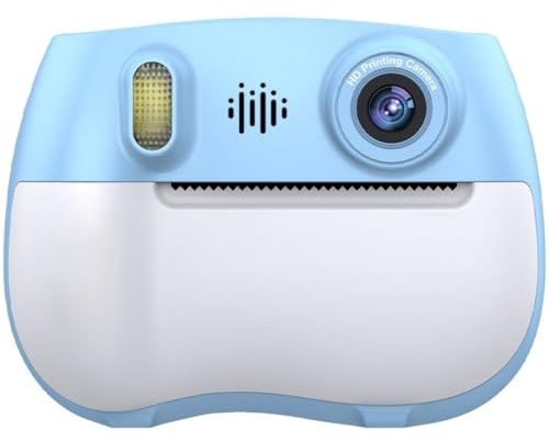 VIRELLO Macchina fotografica istantanea per bambini 1080P Dual Lens, 2.4 Fotocamera digitale termica con 5 rotoli di carta, regalo giocattolo ricaricabile 1500mAh