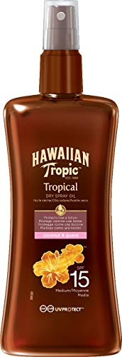 Hawaiian Tropic Protective Dry Spray Oil Sonnenöl LSF 15, 200 ml, 1 St