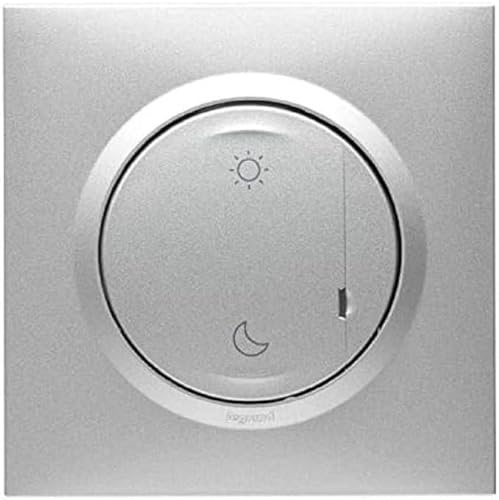 Legrand - Commande Lever/Coucher pour installation connectée dooxie with Netatmo avec plaque effet aluminium