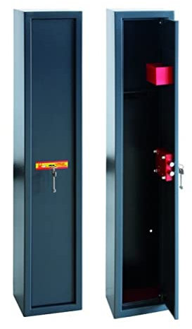Armadio Portafucili 2 Posti Fuciliera Blindato In Acciaio Con Cassetto Utilia