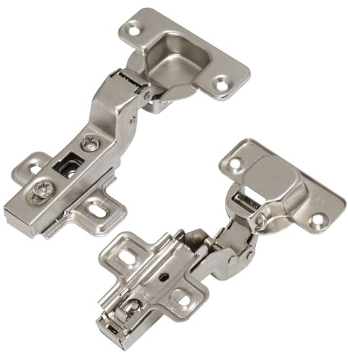 AERZETIX - Juego de 4 Bisagras de Cazoleta Invisibles Clipables para Puertas de Muebles - Apertura de 110° - Montaje 35mm