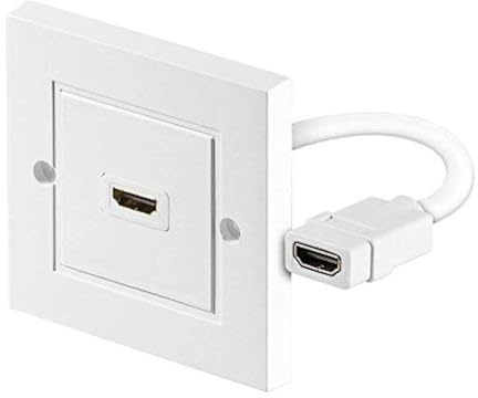 PerfectHD HDMI 4K Wanddose | 1x HDMI Port | HDMI 2.0b | UHD HDR | Ultra HD 2160p | Full HD 1080p | High Speed Ethernet | 3D | 1 Fach