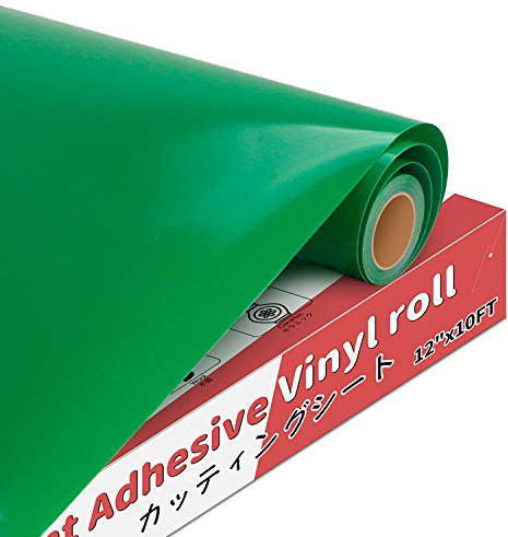 YRYM HT Selbstklebende Vinylfolie Plotter, Glänzend Grün, 30cm x 305cm