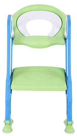 Tragbarer Baby-Toilettensitz mit Leiter, Töpfchen-Trainingssitz für Kleinkinder, Blau