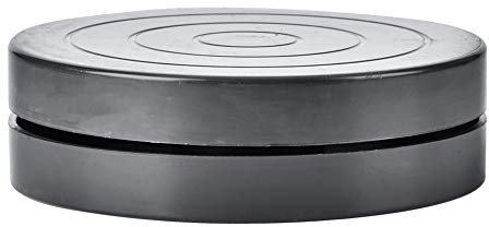 Tissting Plato Giratorio de Arcilla, Soporte Giratorio 360° Suave y Silencioso para Artesanos, Mini 11.5cm de Plástico ABS, Herramienta Multifuncional para Cerámica y Decoración de Pasteles