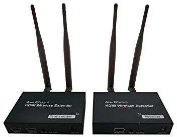 Émetteur et Récepteur sans Fil HDMI Transmetteur et Récepteur HDMI TV sans Fil 5G/HD 656ft / 200m de Soutien de la télécommande IR Full Transmission 1.2 HDCP 1.3