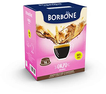 Caffè Borbone Orzo Solubile - 96 capsule (6 confezioni da 16) - Compatibili con le Macchine ad uso domestico Lavazza* A Modo Mio*