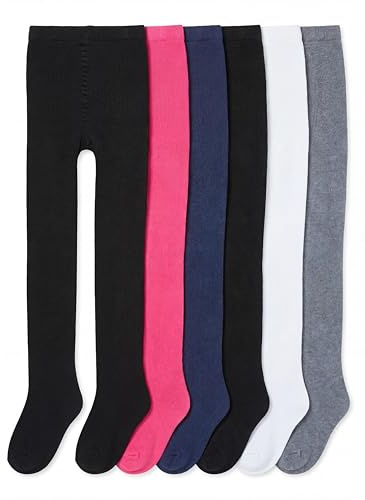 TupTam Collants Fantaisie ou Unis pour Filles, Lot de 6