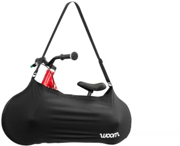 woom Butler Tragetasche, Kinderfahrrad Transporttasche, ORIGINAL 1 und weitere Laufräder, Abnehmbarer Gurt, Waschmaschinengeeignet, Schwarz