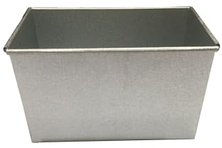 EUROTINS Medium Commercial Bakery Bread Loaf Tin 800gm Single Natural Finish