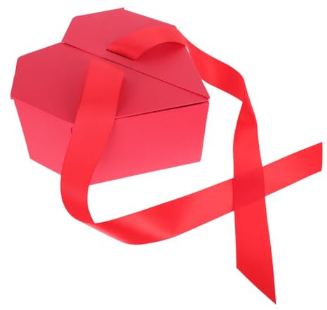 SOLUSTRE Herzform Geschenkverpackungsbox Aus Hochwertigem Papier Romantisch Und Elegant Für Hochzeiten Partys Und Bankette Als Geschenkbox Oder Pralinenschachtel Exquisites Design Für