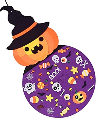Warmhm 1satz Kürbis Dekorative Halloween Hängedekoration Filz Für Kreative Bastelideen Für Fenster Türen Und Partys