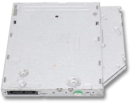 Zunate Enregistreur de CD DVD de Remplacement, Lecteur de Graveur de CD DVD Série SATA Slim pour Ordinateur Portable, Lecteur de Graveur de CD DVD en Alliage D'aluminium (12,7 mm)